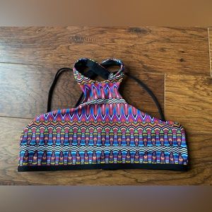 Open back swimsuit top